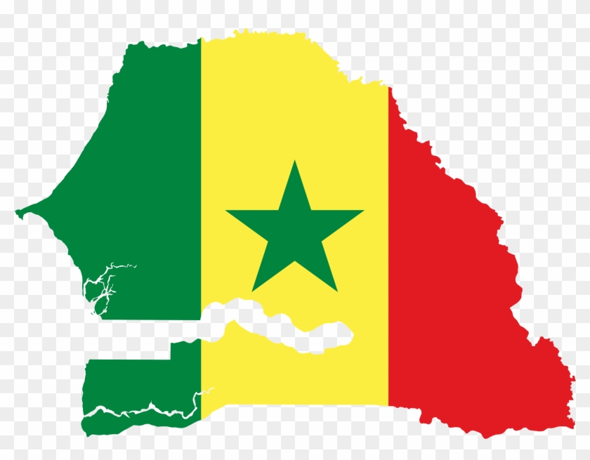 Free Download - Senegal Flag Map #764567