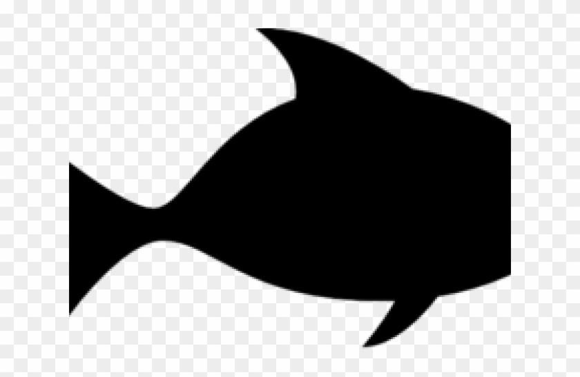 Seafood Clipart Silhouette - Shark #764703