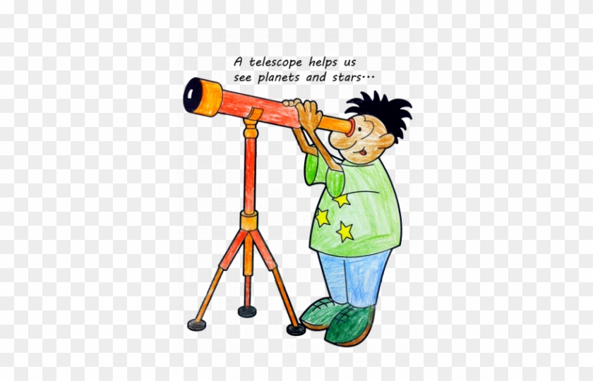 Family Night - Astronomy - Telescope Coloring Page #764934