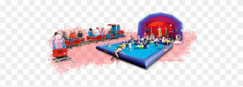 Bühne Karussel Eisenbahn Wasserspiele - Inflatable #765011