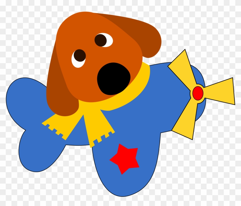 Big Image - Dog And Plane Clipart #765109