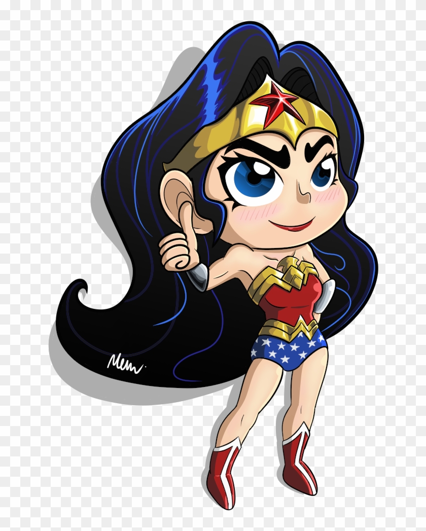 Chibi Wonder Woman By Fujuzakinc - Wonder Woman Chibi Png #765330