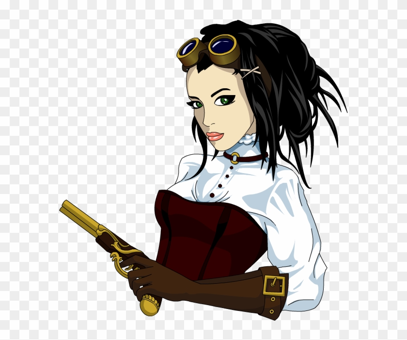 Steampunk Girl By Encho - Steampunk Girl Drawing #765394