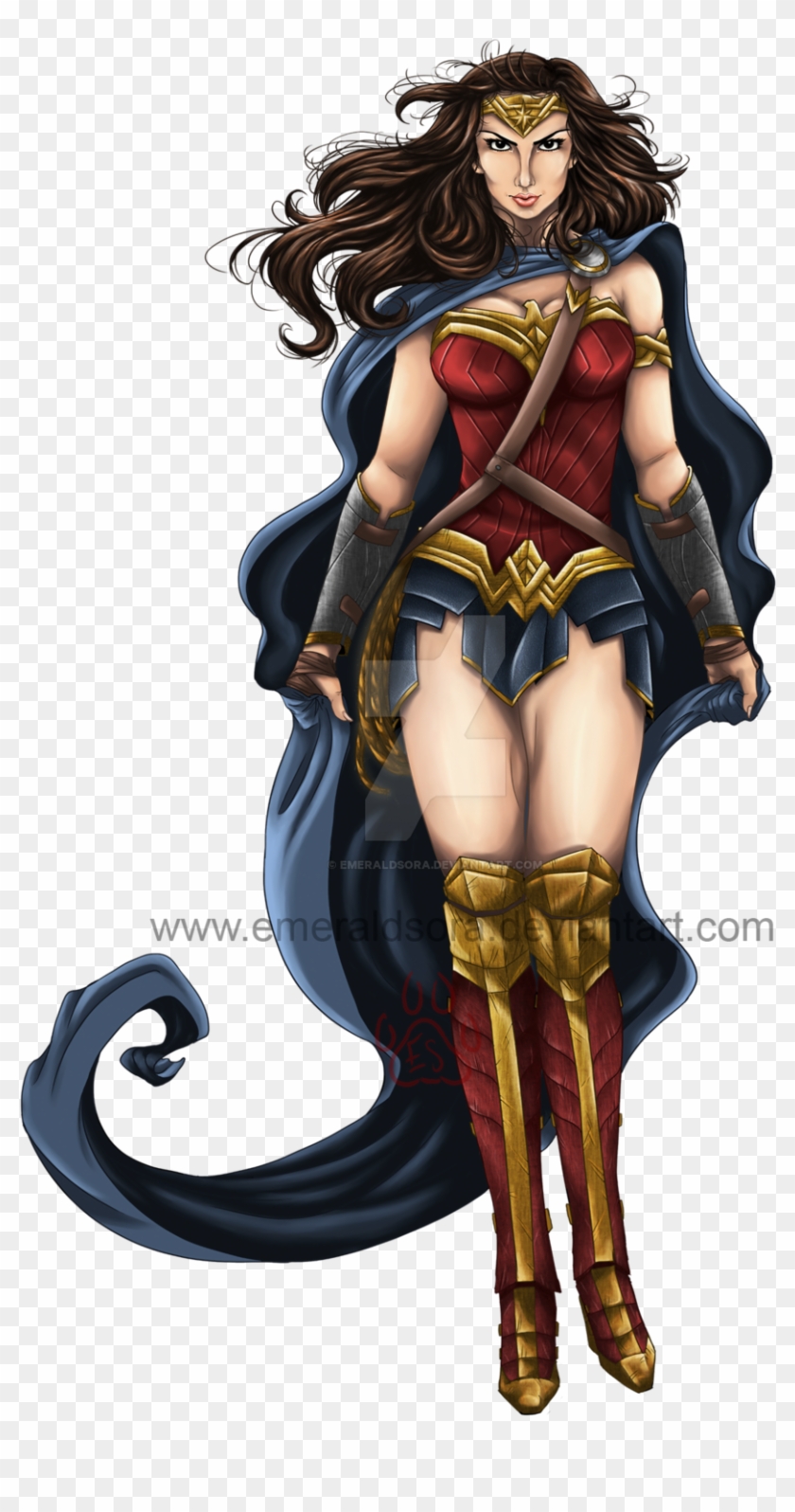 Wonder Woman Cartoon - Wonder Woman Anime Version - Free Transparent PNG  Clipart Images Download