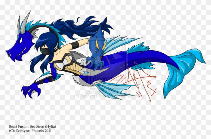 Beast Fusion Sea Siren By Zephyros Phoenix-d4a5qiy - Illustration #765458