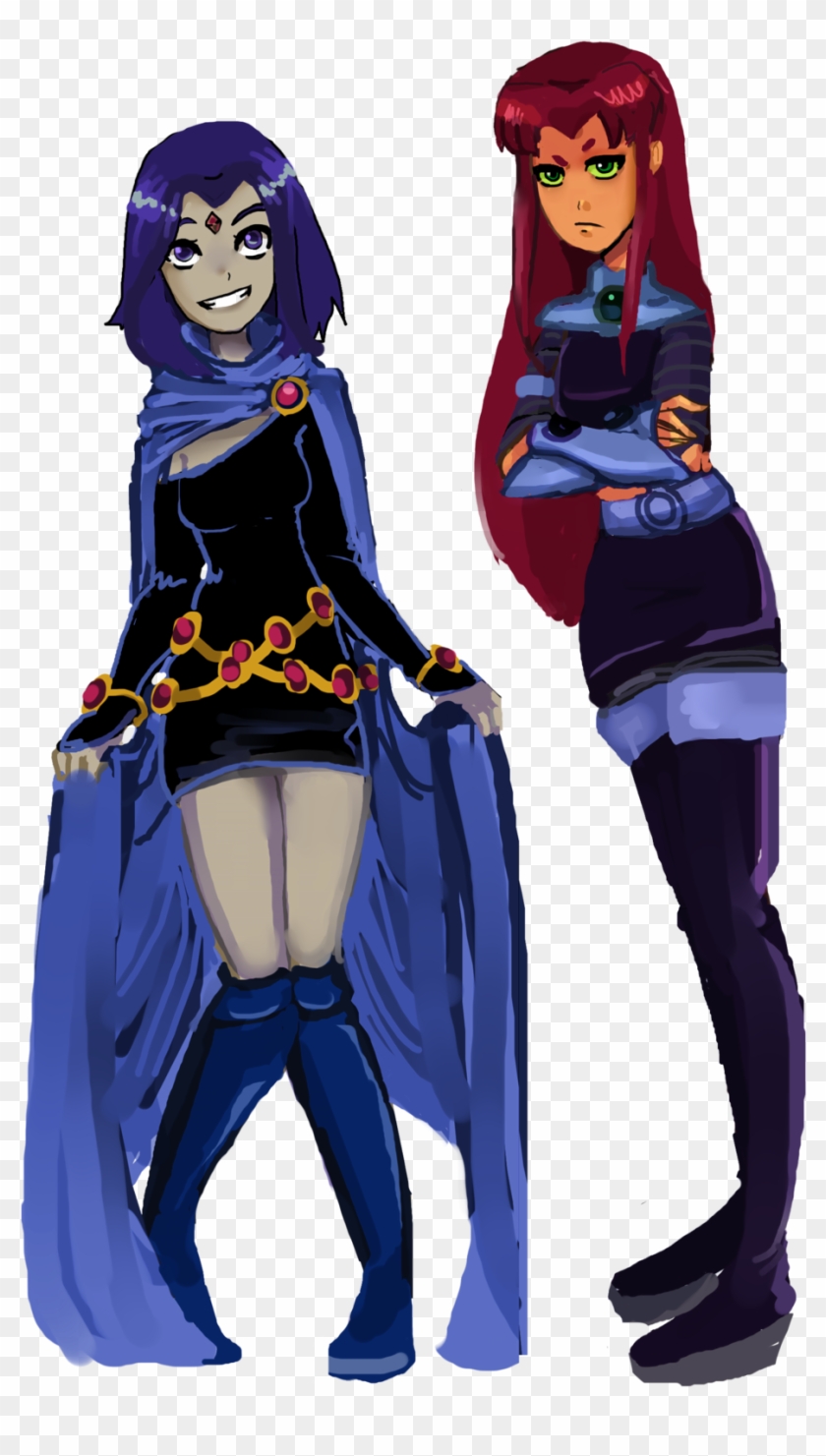 Starfire In Raven's Body - Anime Raven & Starfire #765464