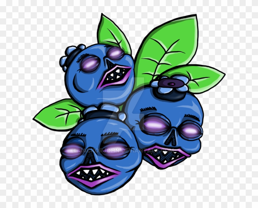 Blueberries By Jackorjohn - Cartoon #765543