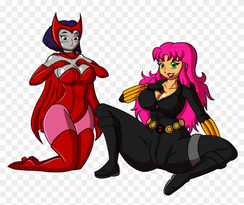 Raven And Starfire Cosplaying The Avengers Girls By - Starfire Y Raven Hot #765583