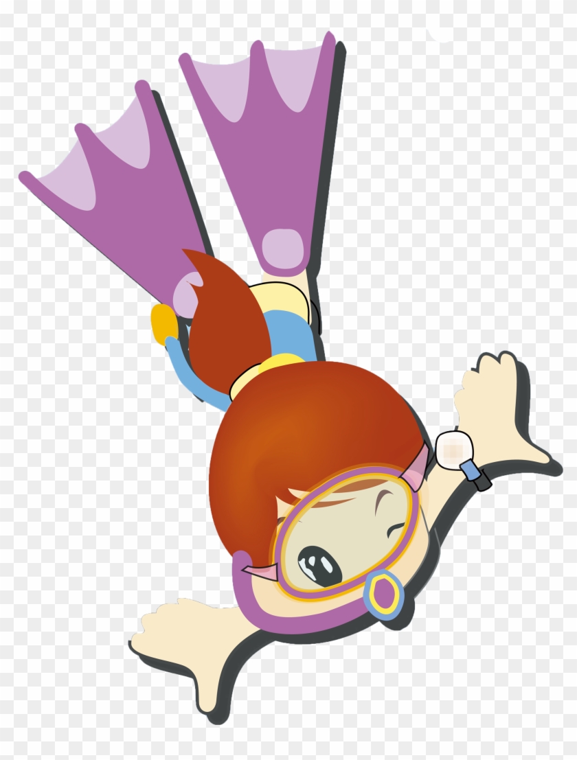 Cute Hand-painted Baby Swimming 2234*2839 Transprent - Cute Hand-painted Baby Swimming 2234*2839 Transprent #765674