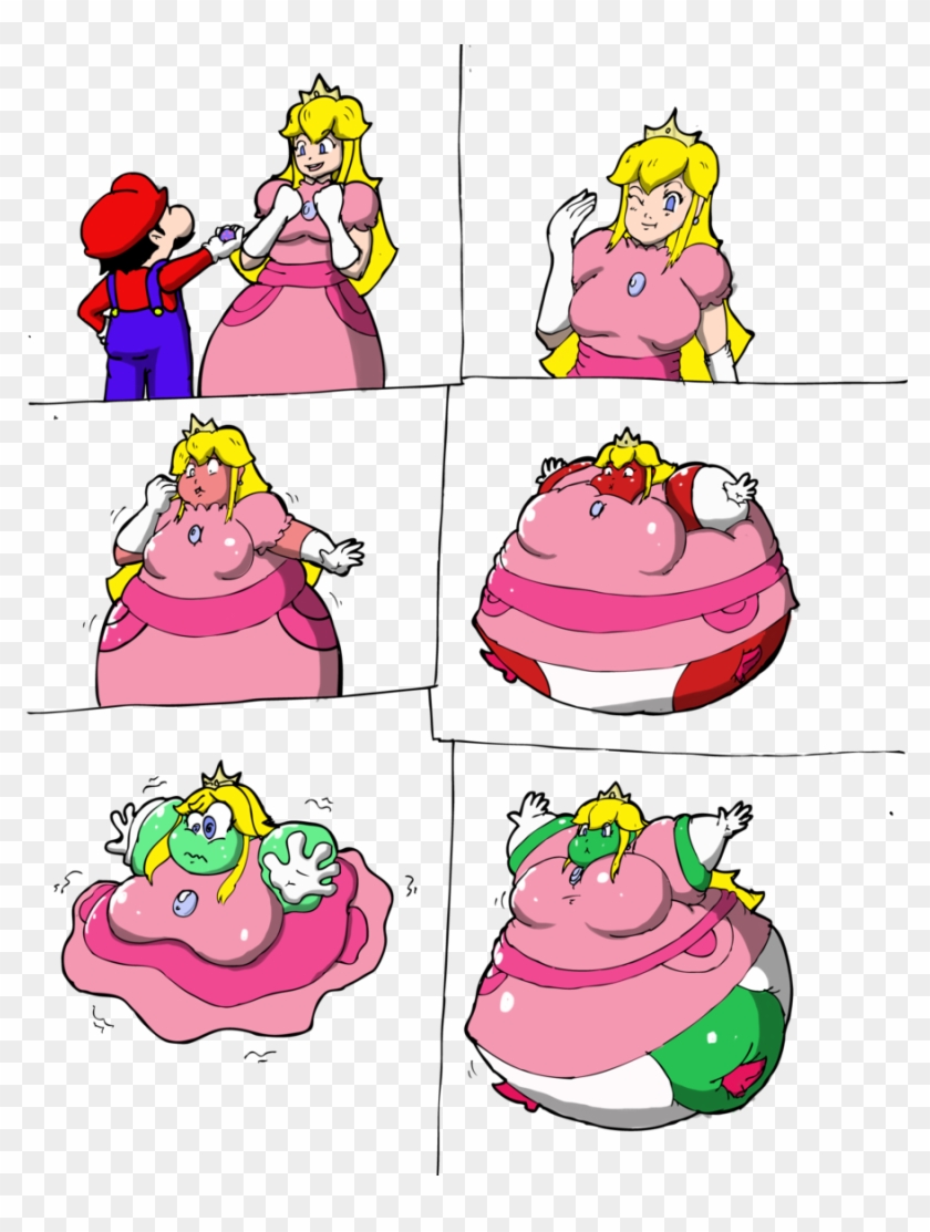 Sexy Princess Peach Inflation - Free Transparent PNG Clipart Images Downloa...