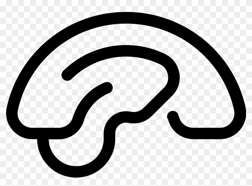 Brain Thicker Lines Side View - Brain Lines Png #765692