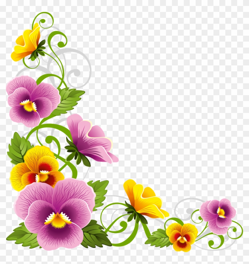 Como La Miel De Abejasmil Flores - Bordes De Flores Png #765740