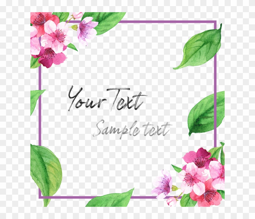 Acuarela De Hojas Con Flores Frames Gratis Png Y Psd - Watercolor Painting  - Free Transparent PNG Clipart Images Download