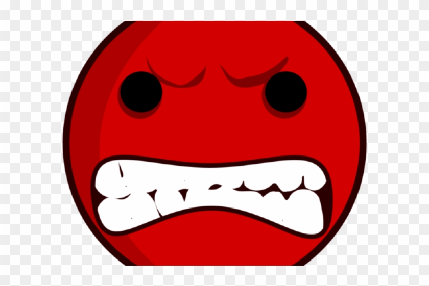 Angry Face Images - Smiley Red Angry Face 1 25 Magnet Emoticon #765898