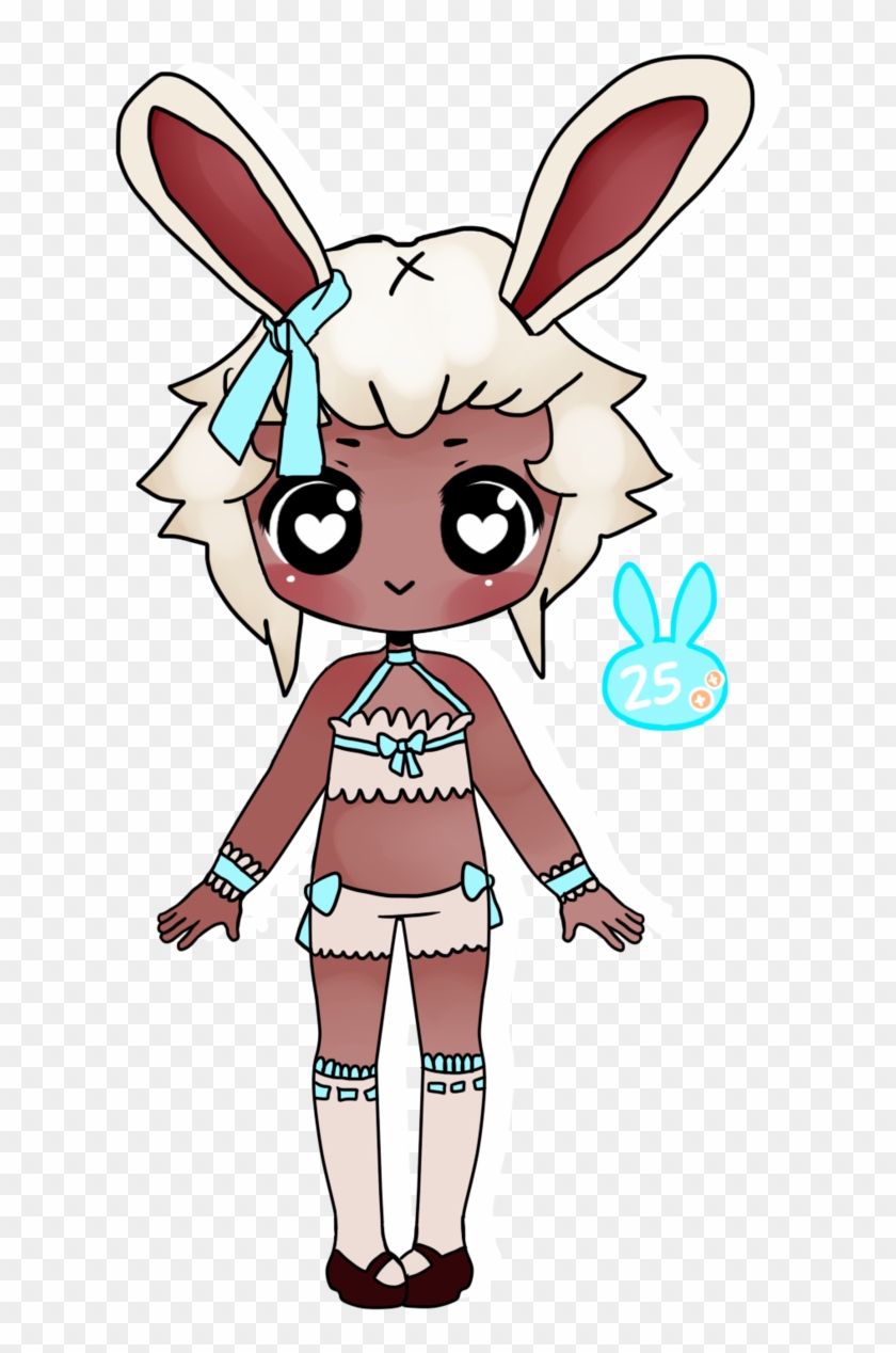 Cute Bunny Anthro Adopt For 25 Points By All-adoptable - Cartoon #765915