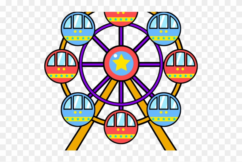 Ferris Wheel Cartoon - Ferris Wheel Cartoon Drawing #766008