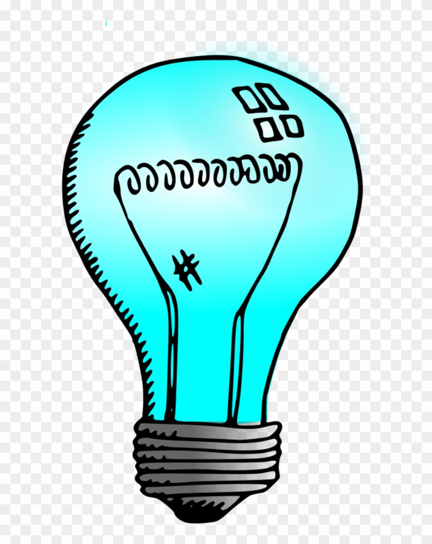 Light Bulb Cartoon - Red Light Bulb Clip Art #766012