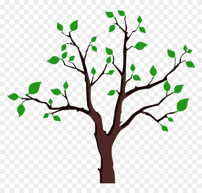 Cartoon Tree With Branches 19, Buy Clip Art - Tree With Sparse Leaves #766054