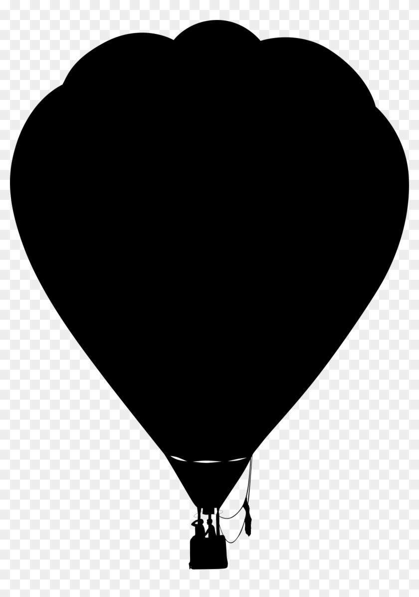 Clip Art Details - Hot Air Balloon Silhouette Png #766081