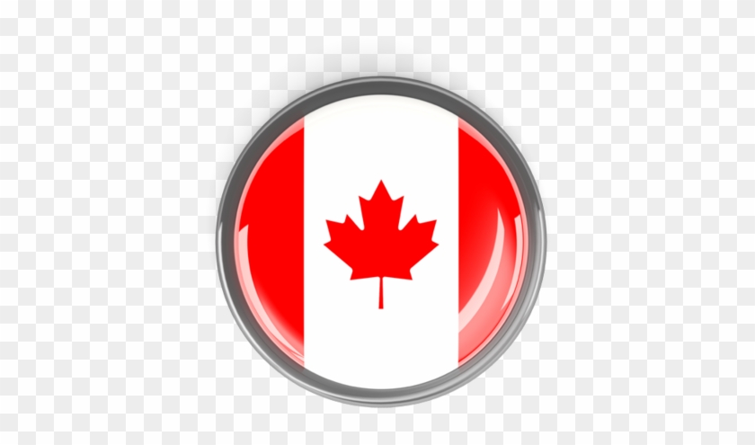 Illustration Of Flag Of Canada - Canada Flag Button Png #766204