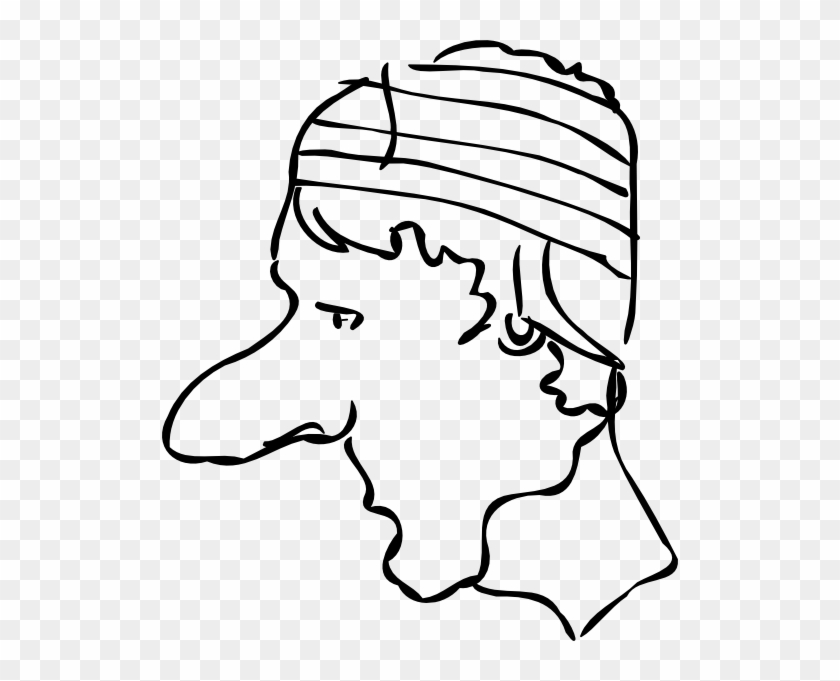 Arking Bandaged Head Clip Art - Bandaged Head In Art #766546