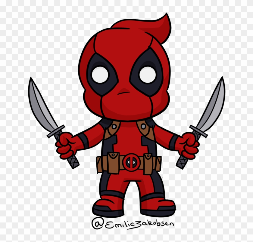 Deadpool Youtube Chibi Drawing - Deadpool Cartoon Png #766564