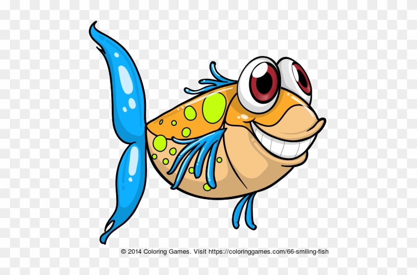 Smiling Fish Coloring Page - Coloring Book #766890