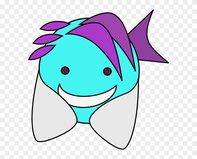 Cartoon Fish Smiling Vector Clip Art - Happy Face Clip Art #766894
