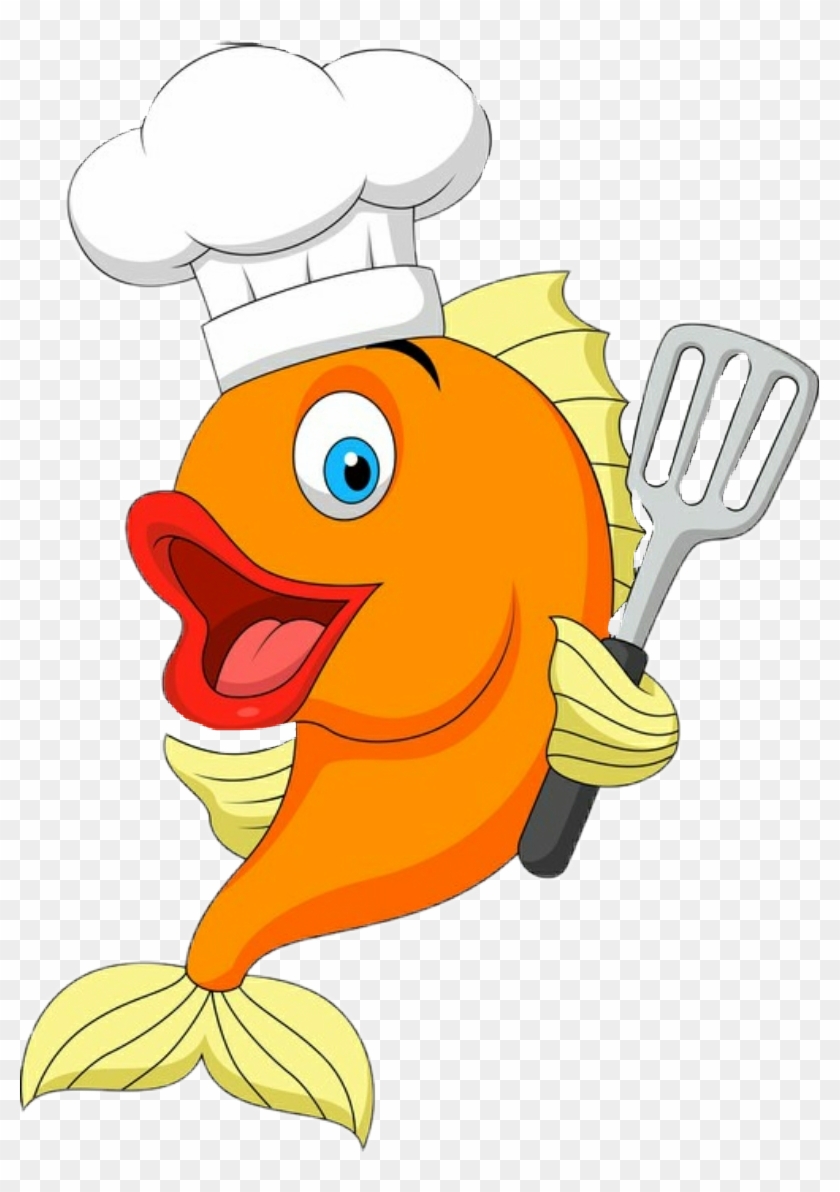 Sign In To Save It To Your Collection - Fish Chef Cartoon #766932