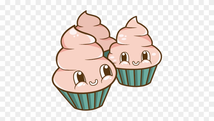 Cute Cartoon Cupcakes With Faces Archives - Imagenes De Cupcakes Animados Png #766988