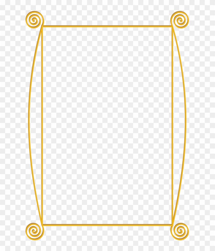 Golden Spiral Frame Png Clip Arts For Web - Gold Frame Png Vector #767249