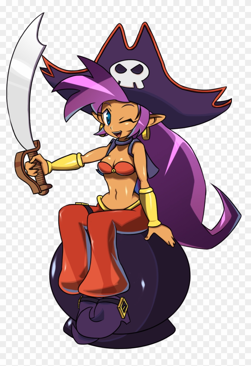 Shantae And The Pirate's Loot By Ryuthebeardy - Sunrain Men's Shantae Cartoon Shirt #767410