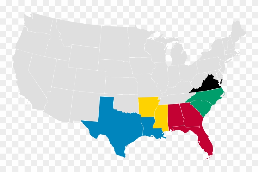 In 1866 At Stage 2, The States Were Grouped Into Five - States With White Castle #767550