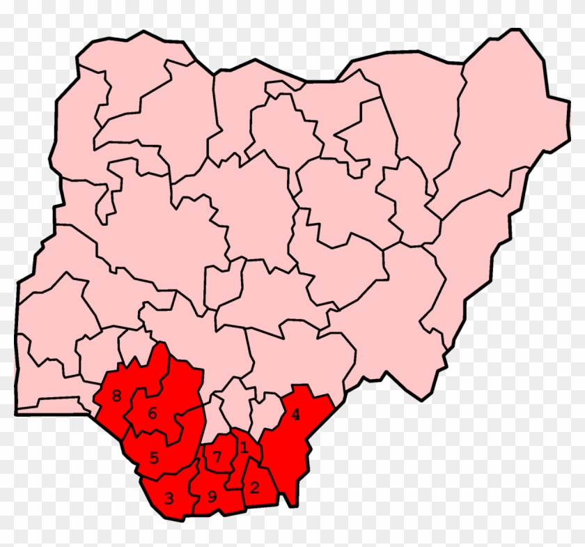 States Of Nigeria Map #767607