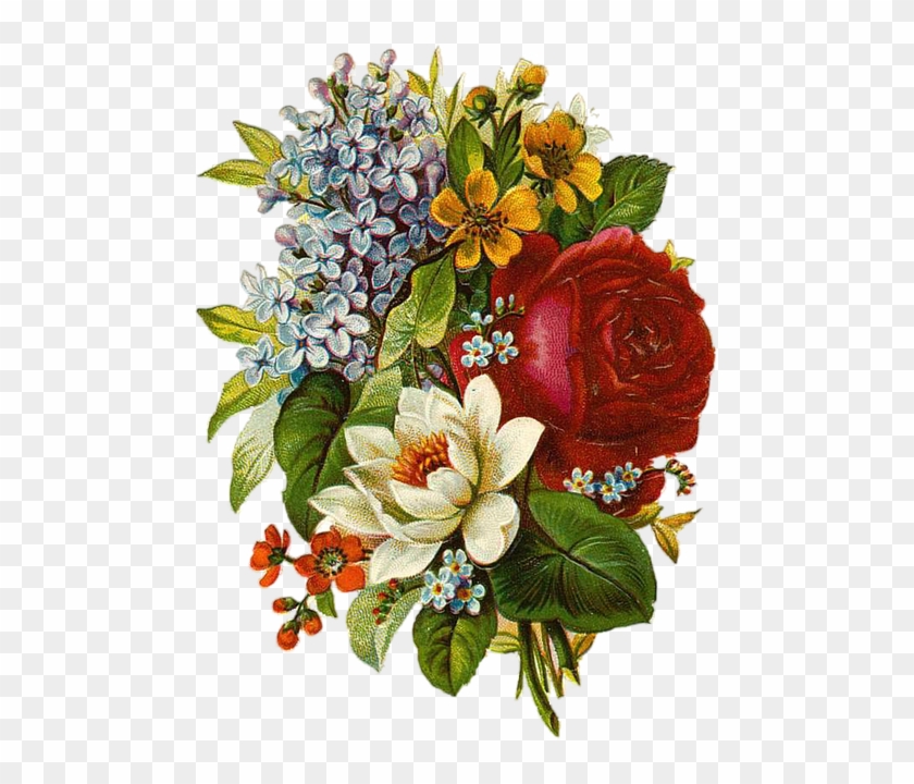 Free Image On Pixabay - Vintage Flowers Png #768040