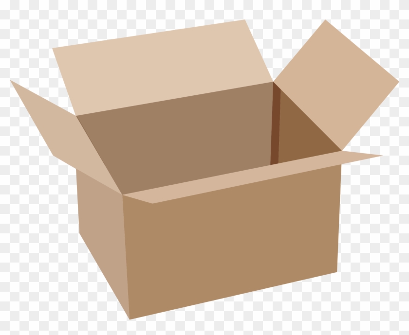 Free Open Money Bag Clipart - Cardboard Box Png #768067