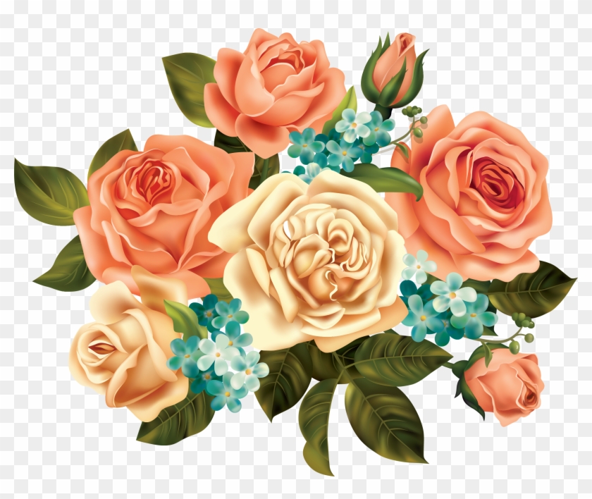 My Design / Beautiful Roses - Vintage Flower Art Png #768107