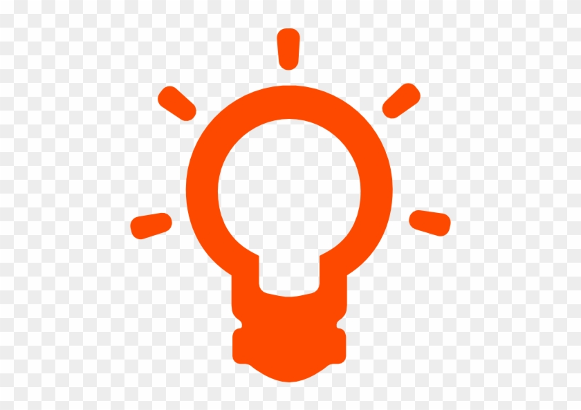 Idea Symbol Of A Lightbulb Outline - Icon #768163