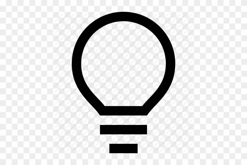 Bulb, Idea, Light, Power Icon Clipart - Light Bulb Outline Png #768187