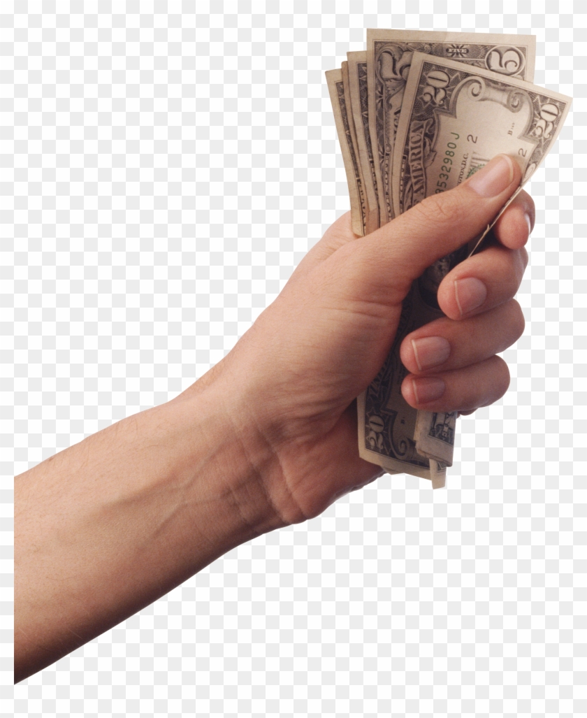 Pin Money Clipart No Background - Hand Holding Money Transparent #768218