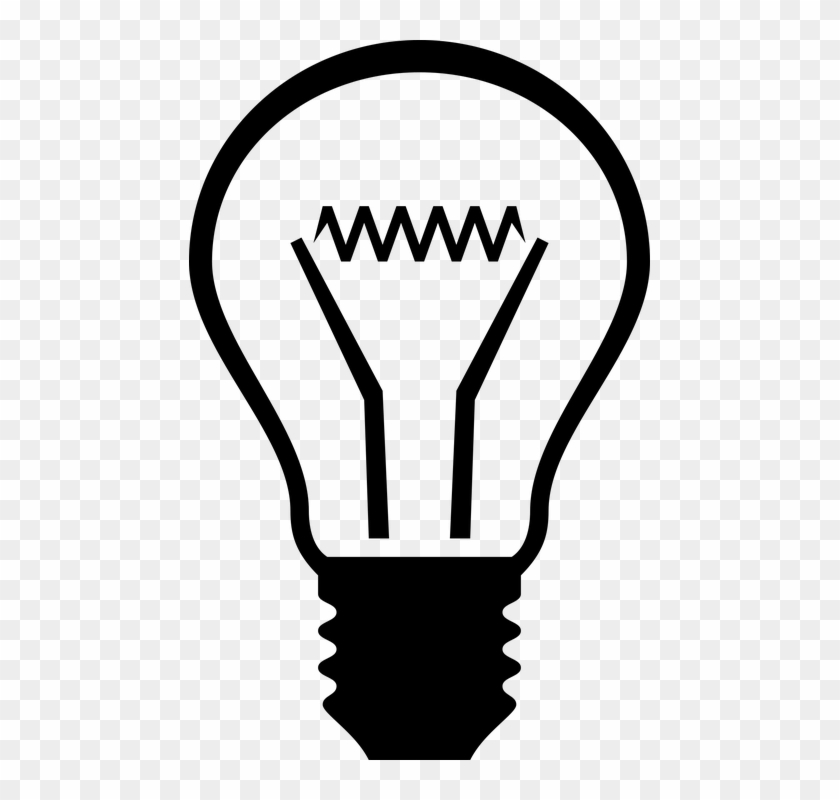 Bulb, Idea, Incandescent, Lamp, Light - Light Bulb Clip Art #768219