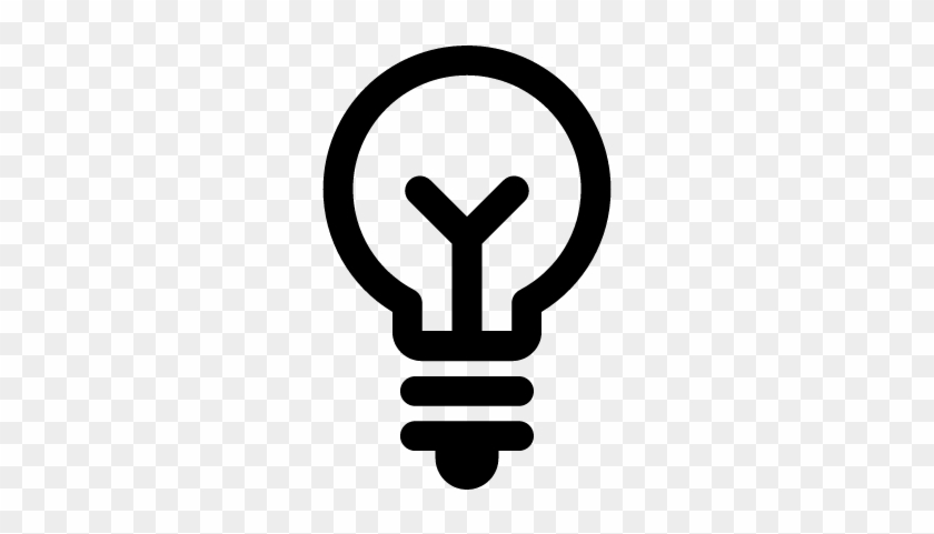 Vintage Light Bulb Vector - Symbol For Light Bulb #768226