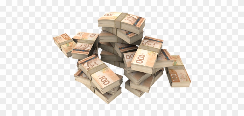Money Stack Png Download - Stacks Of Canadian Money Bills #768284