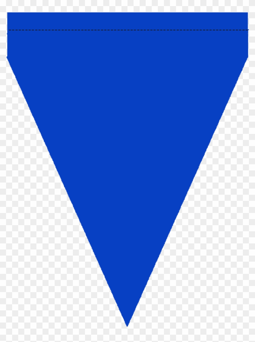 Flag Banner Clip Art Chevron Download - Blue Upside Down Triangle #768314