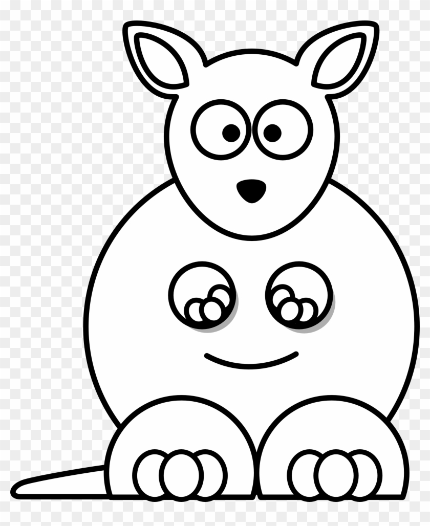 Images For Kangaroo Clipart - Cartoon Kangoro Drawing #768352