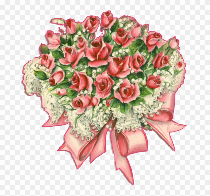 Rose Bouquet Png By Jinifur - Kartki Na Dzień Babci #768506