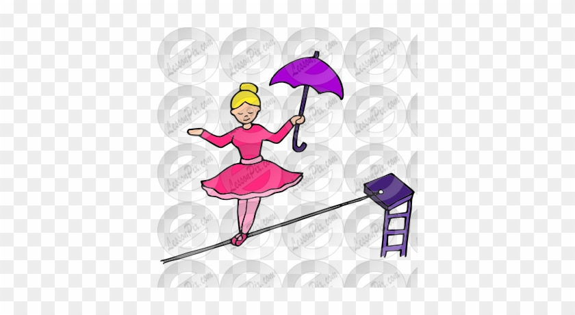 Tightrope Walker Picture For Classroom / Therapy Use - Tightrope Walking #768509