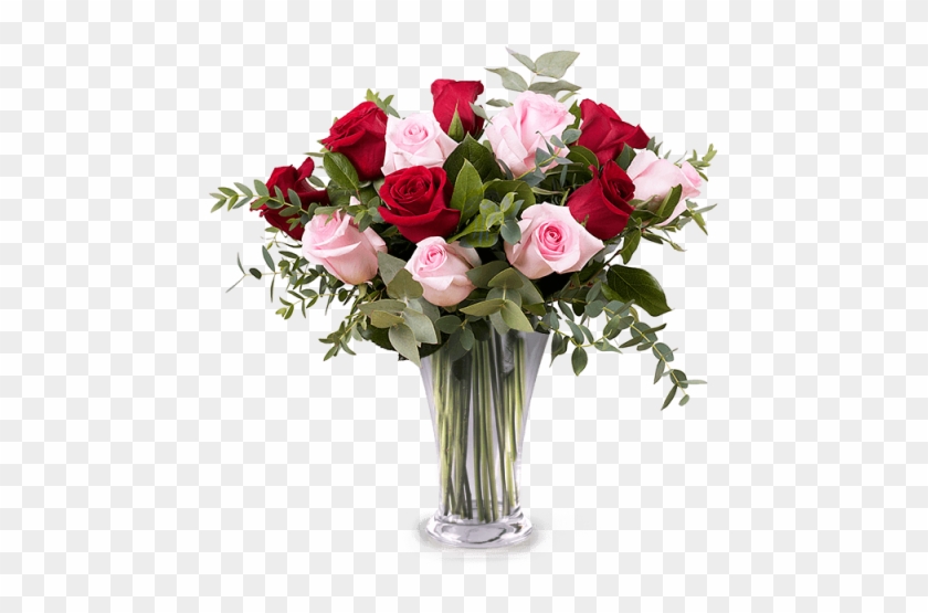 12 Red And Pink Roses - Mothers Day Flowers 2018 #768662
