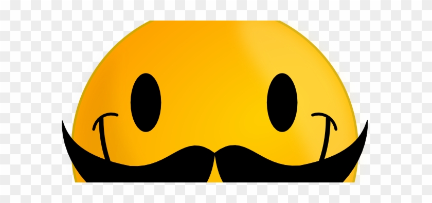 7 Cool Smileys With Mustache - Smiley Face With Mustache #768763