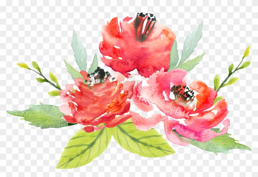 Floral Design Flower Watercolor Painting - Painted Watercolor Watercolor Flowers Png #768881